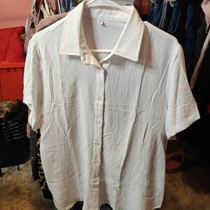 Elegant White Button Down Shirt for Women